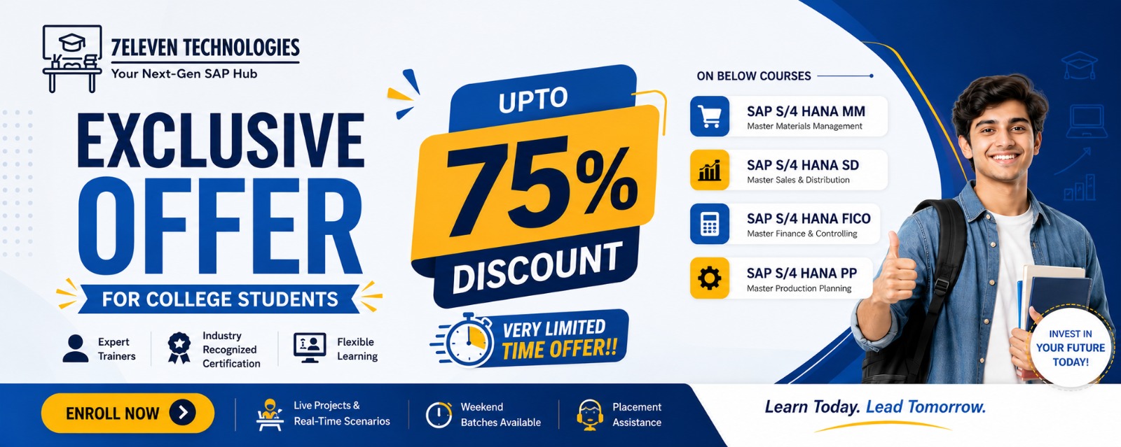 75% offer for 7eleventechnologies